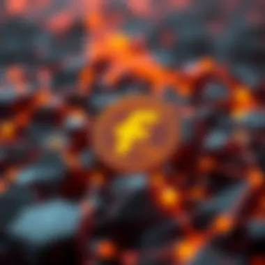 Conceptual visualization of Flare Token in the blockchain ecosystem