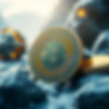 Futuristic depiction of cryptocurrency evolution and KOK Wallet's role