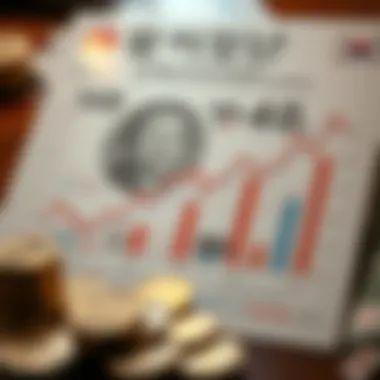 Chart depicting the influence of global economic changes on South Korea's currency value