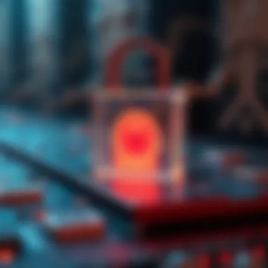 Conceptual representation of homomorphic encryption in data security