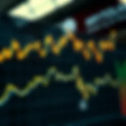 Graph illustrating price trends in cryptocurrency markets