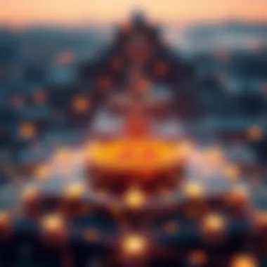 Visual Representation of Kaspas Blockchain Network Kaspas blockchain network visualization