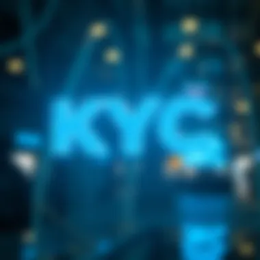 Visual representation of KYC principles in blockchain