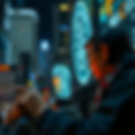 The Revolution of Blockchain Technology A conceptual illustration of blockchain technology in action