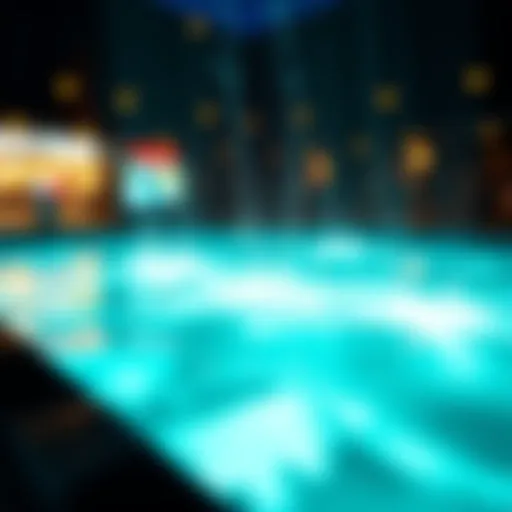 Conceptual visualization of liquidity pools in decentralized finance