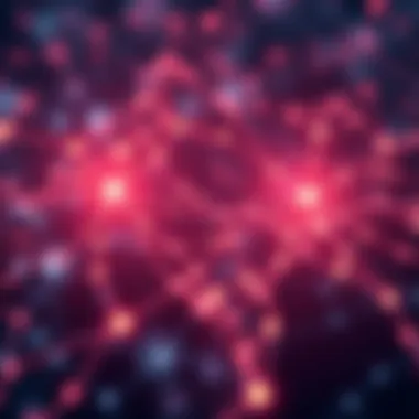 Conceptual visualization of a blockchain network highlighting mainnet functionality