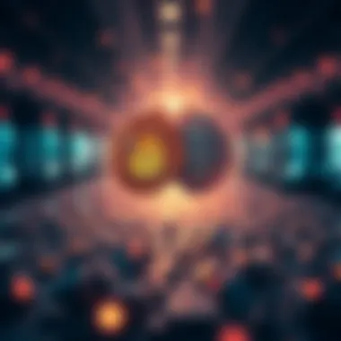 Abstract illustration of market psychology