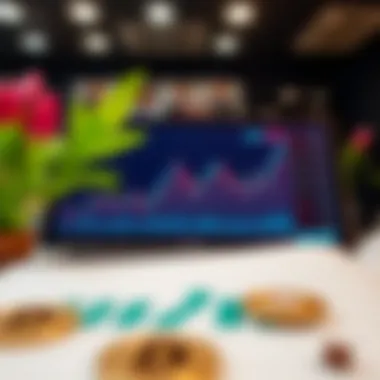 Chart displaying market trends of altcoins