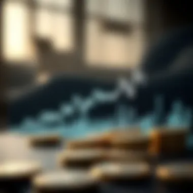 Graph illustrating market trends