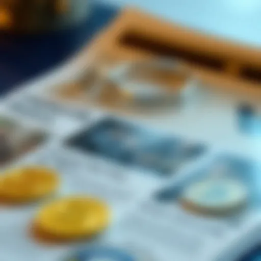 Visual representation of cryptocurrency newsletter layout