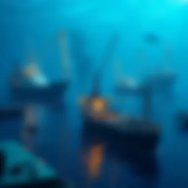 Visual representation of the blockchain ecosystem in ocean industries