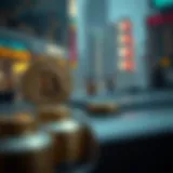 Visual representation of open interest in cryptocurrency