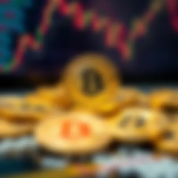 Visual depiction of digital assets in the crypto market