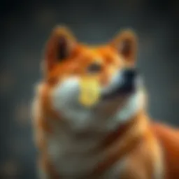 Symbolic representation of Shiba Inu cryptocurrency