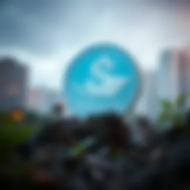 Smogcoin and Environmental Sustainability Environmental issues represented alongside Smogcoin