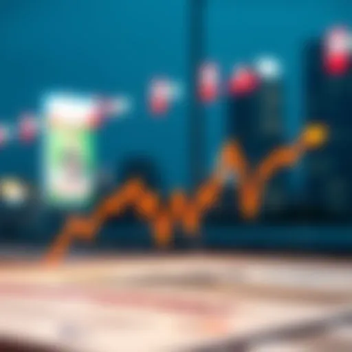 Graph illustrating the fluctuation of the South Korean dollar exchange rate over the past decade