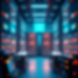 Visual representation of decentralized data storage architecture