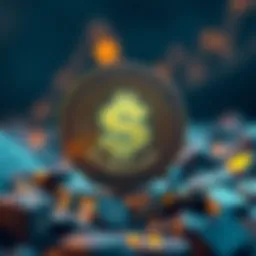 A digital representation of StoryCoin in the cryptocurrency market