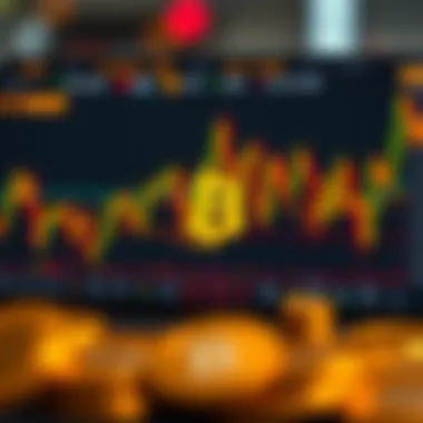 Visual representation of technical analysis indicators for cryptocurrency