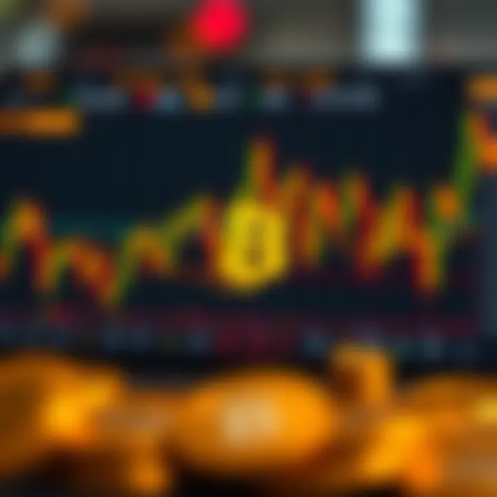 Visual representation of technical analysis indicators for cryptocurrency