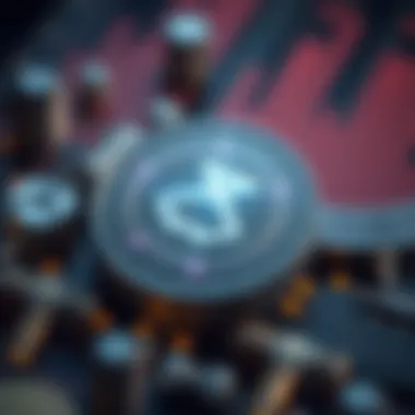 Graphic showing technical elements of Theta in cryptocurrency