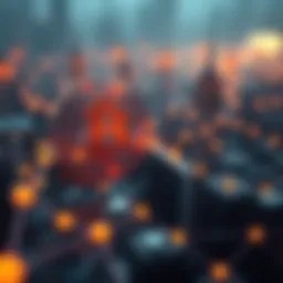 A visual representation of blockchain technology in web3.0