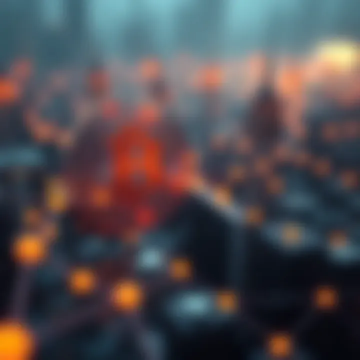 A visual representation of blockchain technology in web3.0