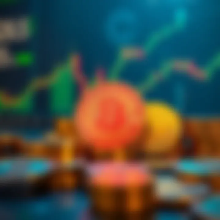 An infographic showing trends in cryptocurrency trading