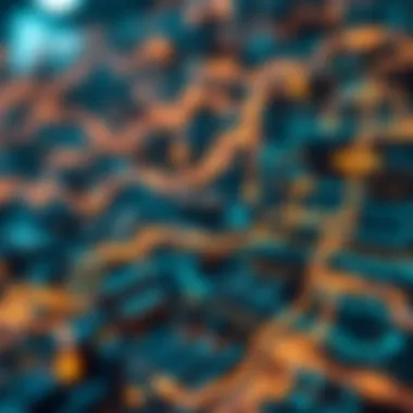 Visualization of blockchain data flow