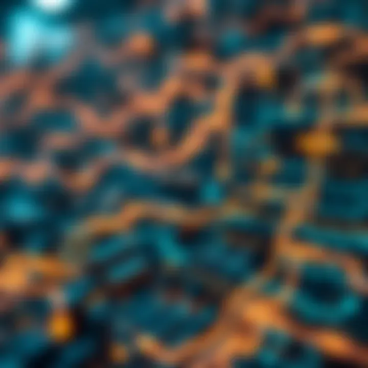 Visualization of blockchain data flow