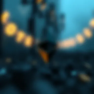 Visual elements of the Ethereum logo